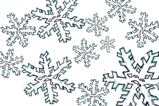 Lots of sad snowflakes who are all the same