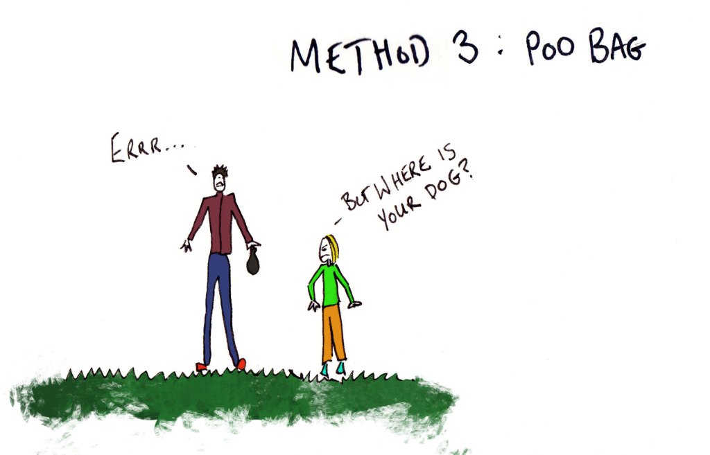 use a poo bag to pick up your poo and carry it out