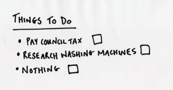 things to do list: do nothing