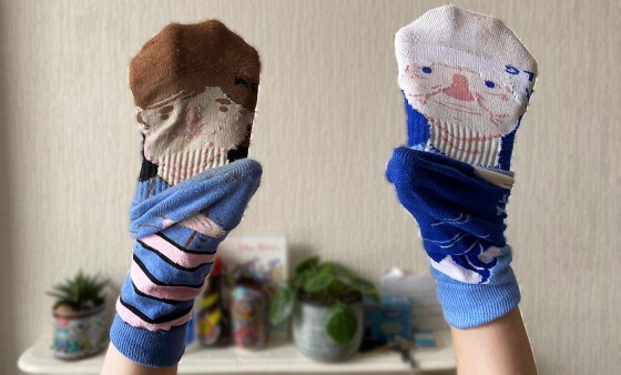 sock puppets